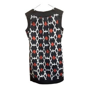 Blu Sage Black and Red Patterned Dress